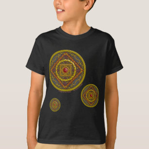 Scorpio Mandala Kid e Camisa Negra Bebê