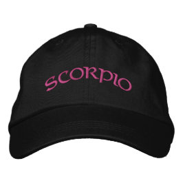 Scorpio Zodiac Boné Preto/Magenta