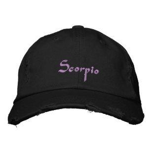 Scorpio Zodiac Boriderado Boné / Chapéu