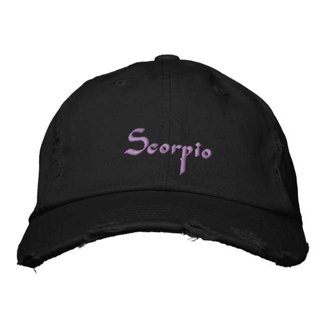 Scorpio Zodiac Boriderado Boné / Chapéu (Frente)