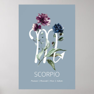 Scorpio Zodiac - Impressão de Sinal de Arte