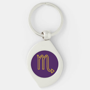 Scorpio Zodiac Metal Chaveiro