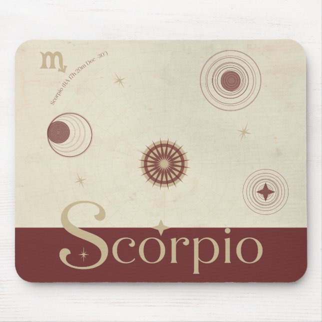 Scorpio Zodiac Mousepad (Frente)