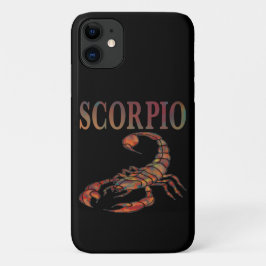 Scorpio Zodiac Símbolo capas de iphone Preta