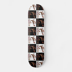 Scorpio Zodiac Símbolo Checkerboard Skateboard De
