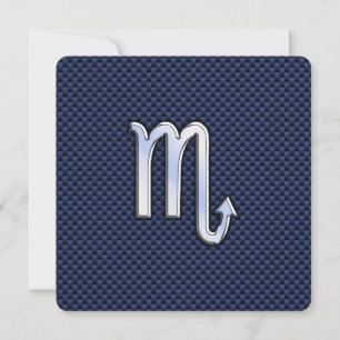 Scorpio Zodiac - Sinal marinho de fibra de carbono