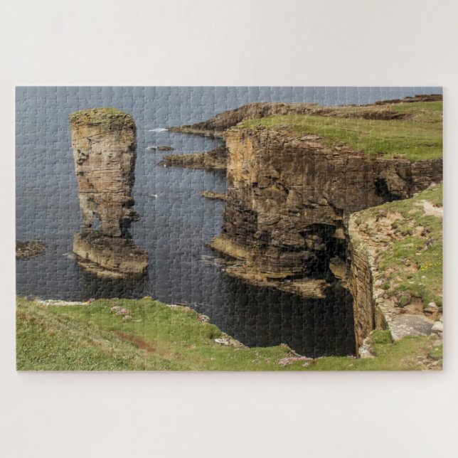 Scotland Jigsaw Quebra-cabeça - Yesnaby cliffs, Or (Horizontal)