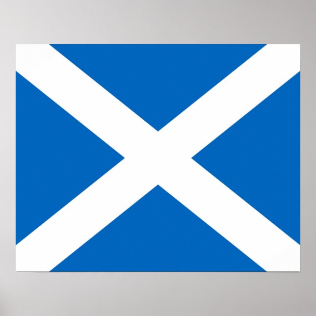 Scotland/Scottish Flag Poster (Frente)