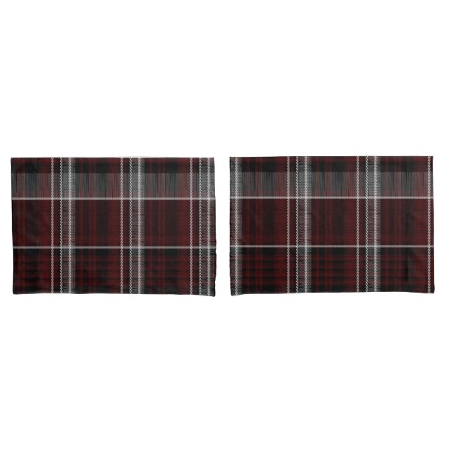 Scotland Tartan Burgundy Cinza Celular (Frente - conjunto)