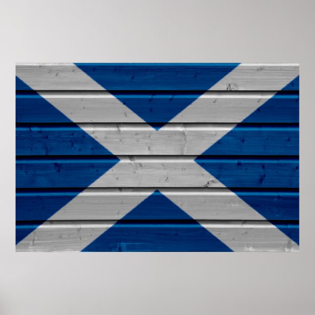 Scotland Woodplank Poster (Frente)