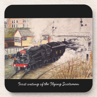 Scotsman do vôo em sua primeira porta copos da