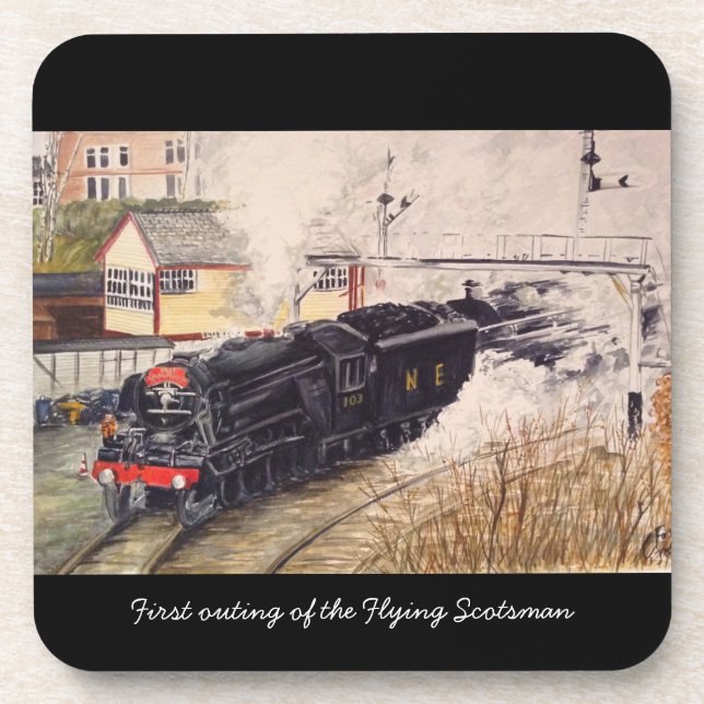 Scotsman do vôo em sua primeira porta copos da (Frente)