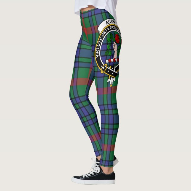 Scotstee Clan Aiton Crest Tartan Women Leggings (Esquerda)