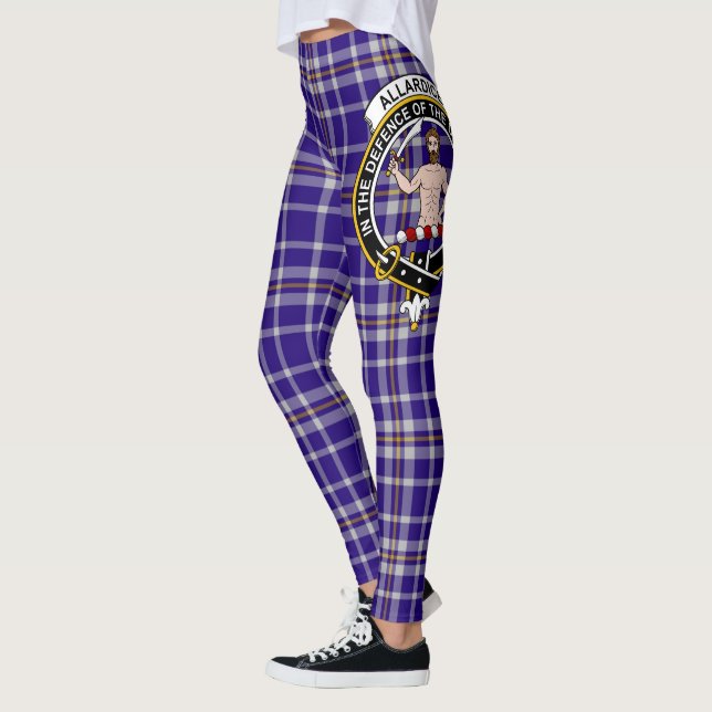 Scotstee Clan Allardice Crest Tartan Women Legging (Esquerda)