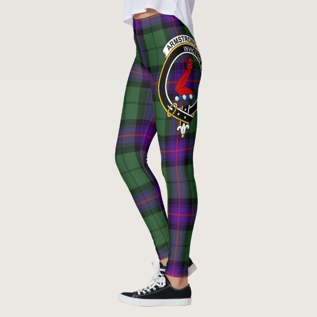 Scotstee Clan Armstrong Crest Tartan Women Legging (Esquerda)