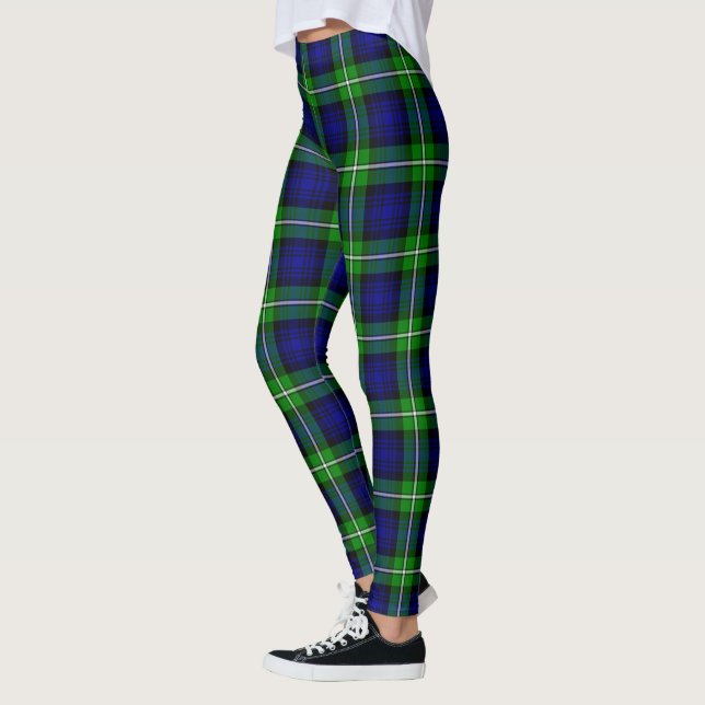 Scotstee Clan Bannerman Tartan Women Leggings (Esquerda)