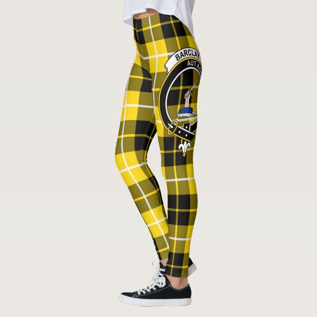 Scotstee Clan Barclay Crest Tartan Women Leggings (Esquerda)