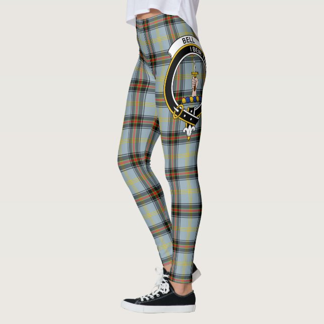 Scotstee Clan Bell Crest Tartan Women Leggings (Esquerda)