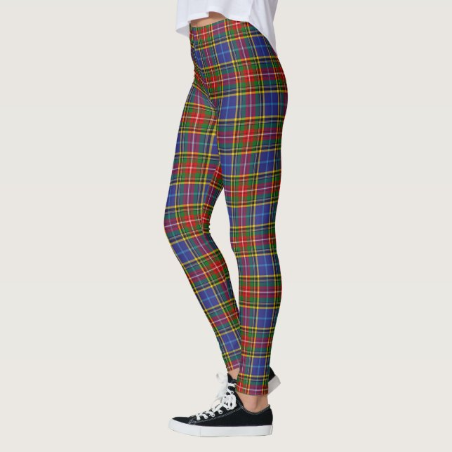 Scotstee Clan Bethune Tartan Women Leggings (Esquerda)