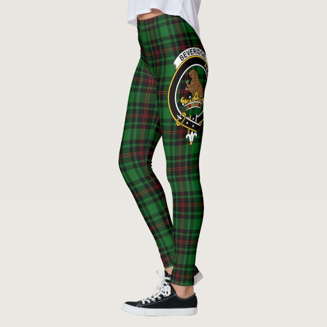 Scotstee Clan Beveridge Crest Tartan Women Legging (Esquerda)