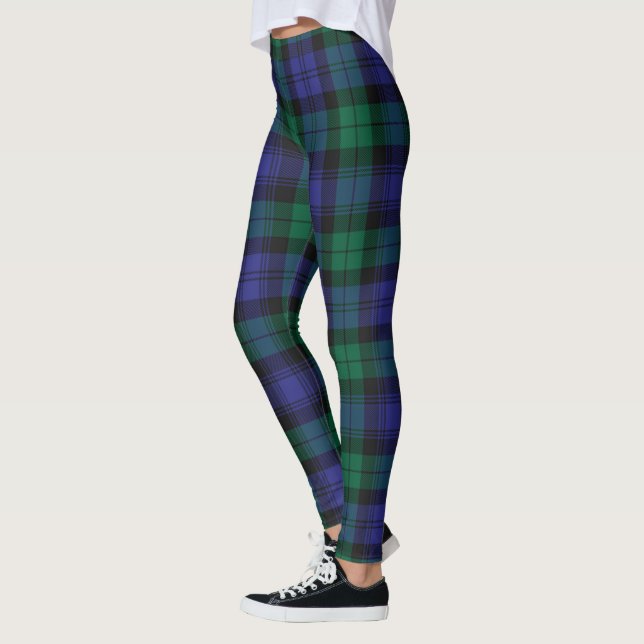 Scotstee Clan Blackwatch Tartan Women Leggings (Esquerda)