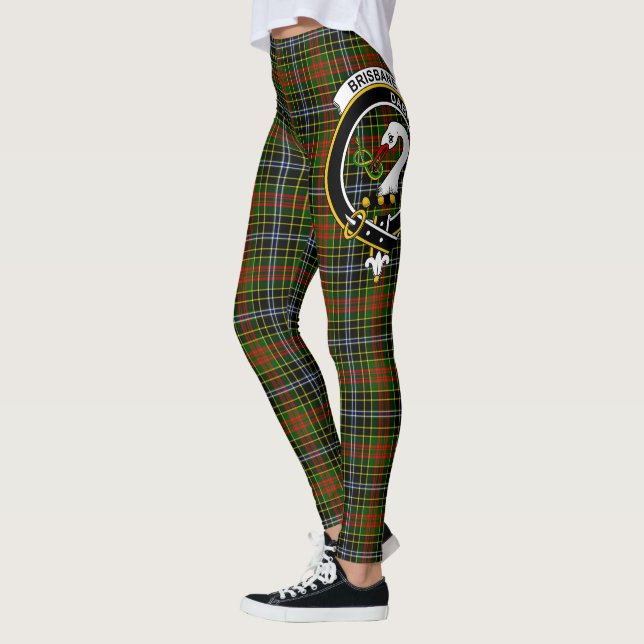 Scotstee Clan Brisbane Crest Tartan Women Leggings (Esquerda)