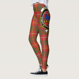 Scotstee Clan Bruce Crest Tartan Women Leggings