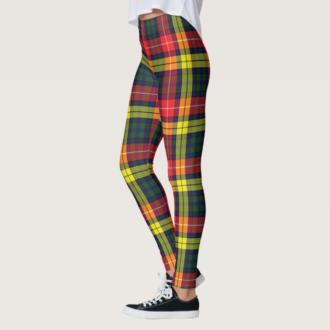 Scotstee Clan Buchanan Modern Tartan Women Legging (Esquerda)