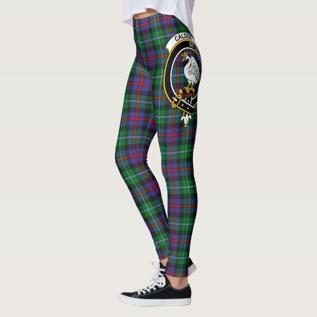 Scotstee Clan Calder Crest Tartan Women Leggings (Esquerda)
