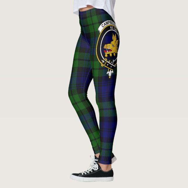Scotstee Clan Campbell Crest Tartan Women Leggings (Esquerda)