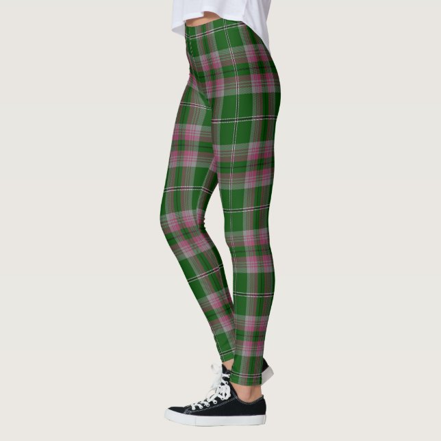 Scotstee Clan Cinza Tartan Women Leggings (Esquerda)
