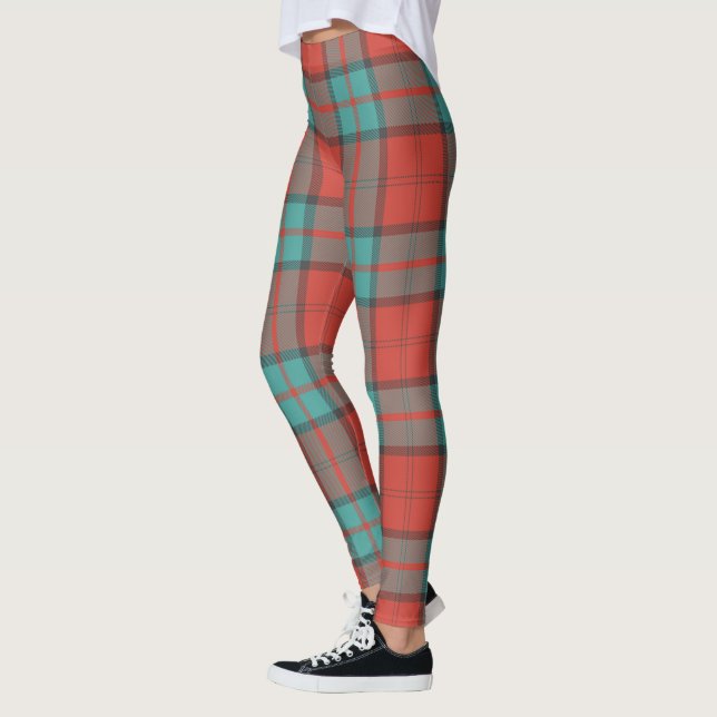 Scotstee Clan Dunbar Ancient Tartan Women Leggings (Esquerda)