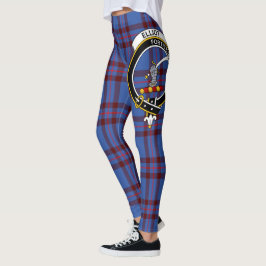 Scotstee Clan Elliot Crest Tartan Women Leggings