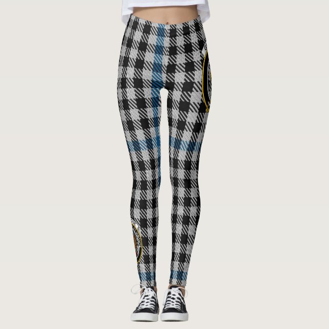 Scotstee Clan Gladstone Crest Tartan Women Legging (Frente)