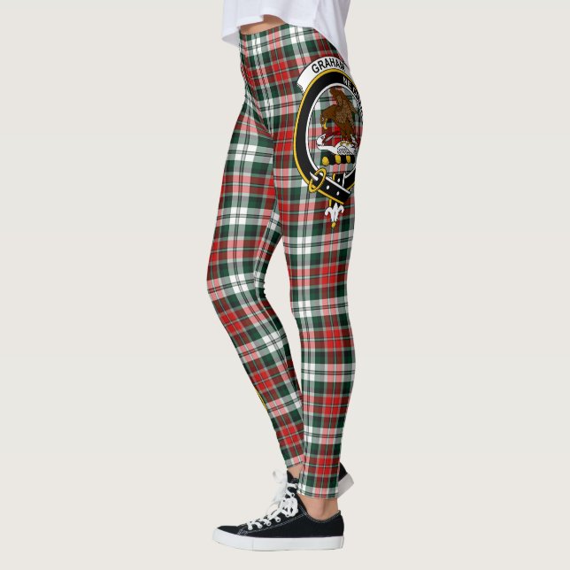Scotstee Clan Graham Crest Tartan Women Leggings (Esquerda)