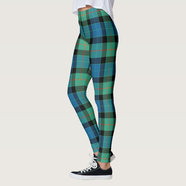 Scotstee Clan Gunn Ancient Tartan Women Leggings (Esquerda)