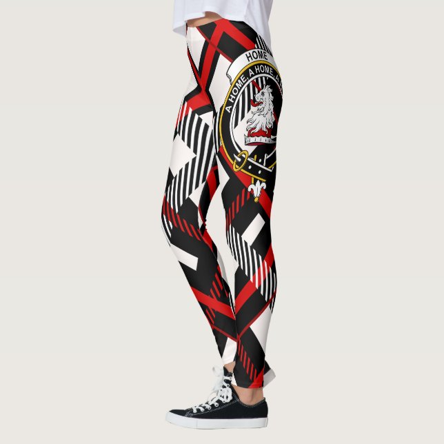 Scotstee Clan Home Crest Tartan Women Leggings (Esquerda)