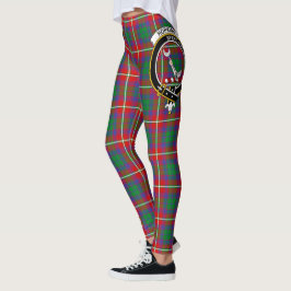 Scotstee Clan Hopkirk Crest Tartan Women Leggings