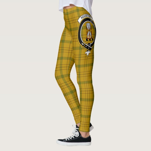 Scotstee Clan Houston Crest Tartan Women Leggings (Esquerda)