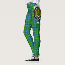 Scotstee Clan Johnston Crest Tartan Women Leggings