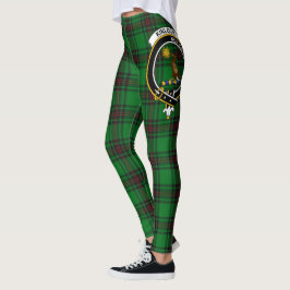 Scotstee Clan Kinloch Crest Tartan Women Leggings