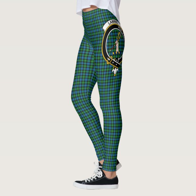 Scotstee Clan Lammie Crest Tartan Women Leggings (Esquerda)