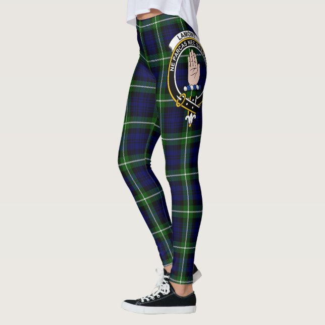 Scotstee Clan Lamont Crest Tartan Women Leggings (Esquerda)
