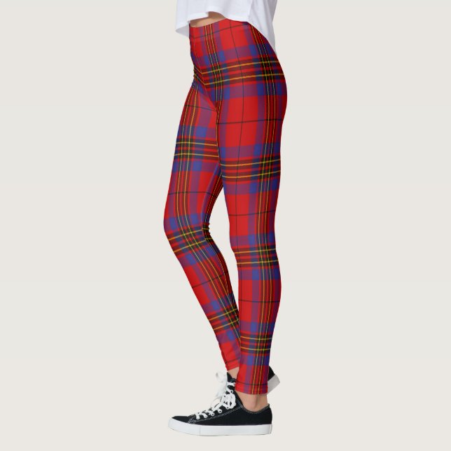 Scotstee Clan Leslie Modern Tartan Women Leggings (Esquerda)