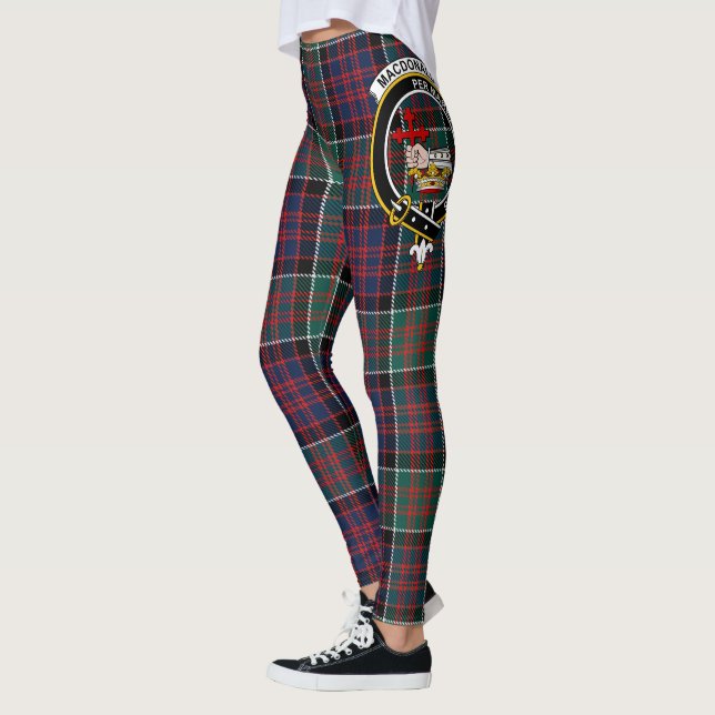 Scotstee Clan Macdonald Crest Tartan Women Legging (Esquerda)