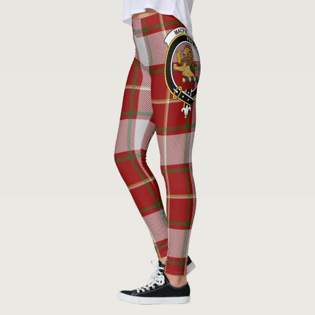 Scotstee Clan MacFie Crest Tartan Women Leggings (Esquerda)