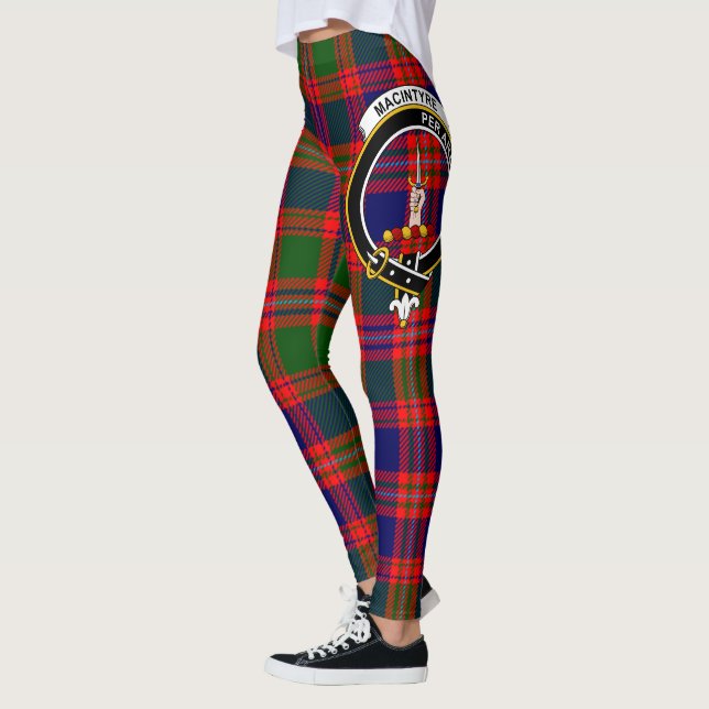 Scotstee Clan MacIntyre Crest Tartan Women Legging (Esquerda)