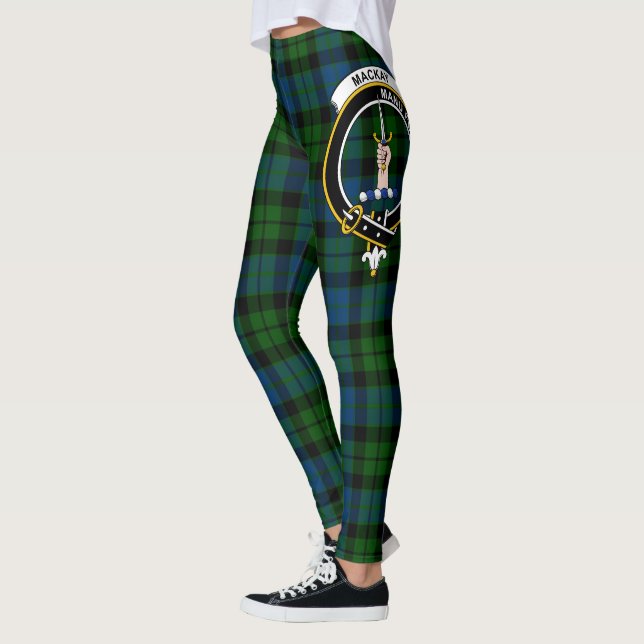 Scotstee Clan MacKay Crest Tartan Women Leggings (Esquerda)