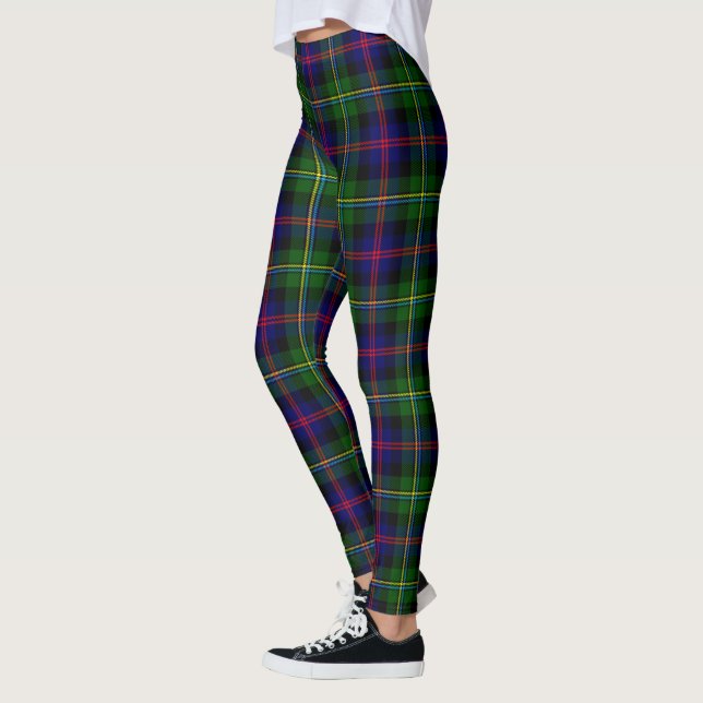 Scotstee Clan Malcolm Antiga Tartan Women Legging (Esquerda)