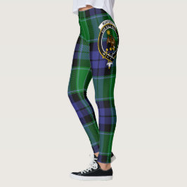 Scotstee Clan Monteith Crest Tartan Women Leggings